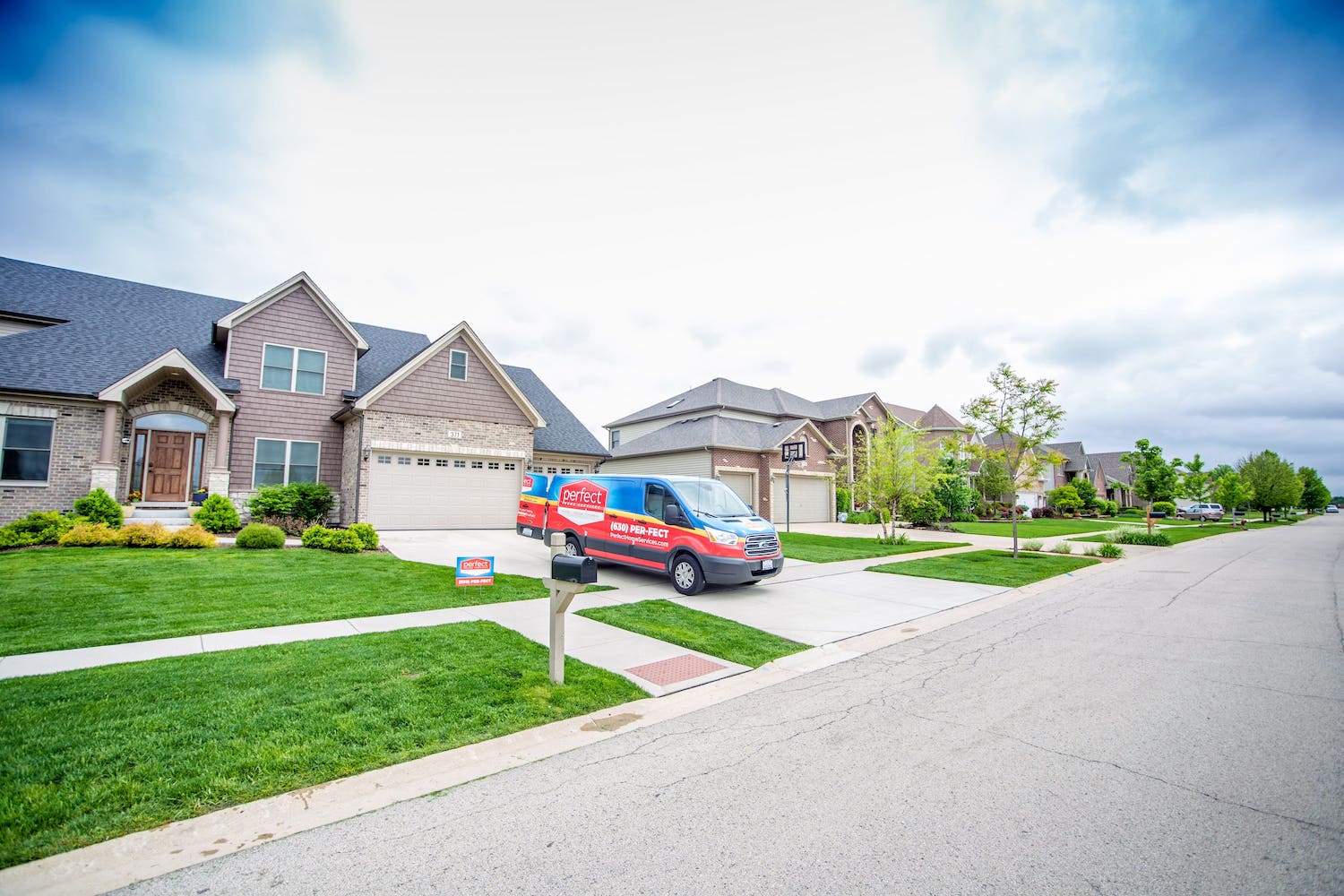 Perfect Home Services van in driveway