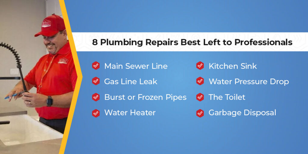 plumbing repairs best left to professionals
