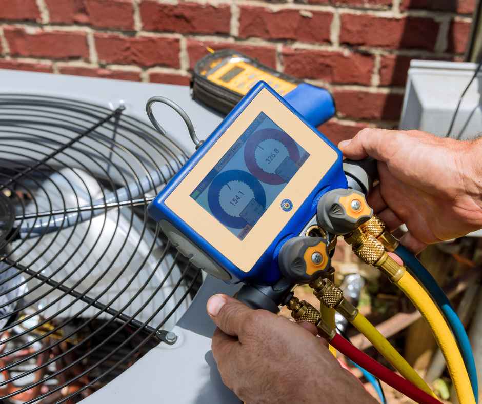Checking the effectiveness of an air conditioning unit